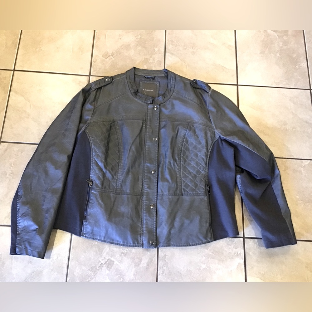 Woman’s Maurice faux leather jacket size 4X